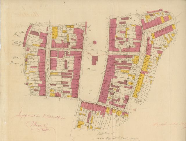 Pôvodný poľný náčrt Bardejov, 1869