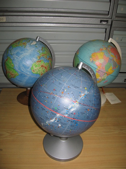 Ukážka glóbusov