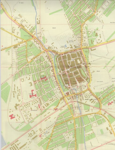 Plán mesta Trnava 1977