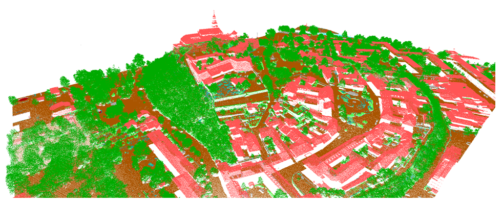 Klasifikované mračno bodov