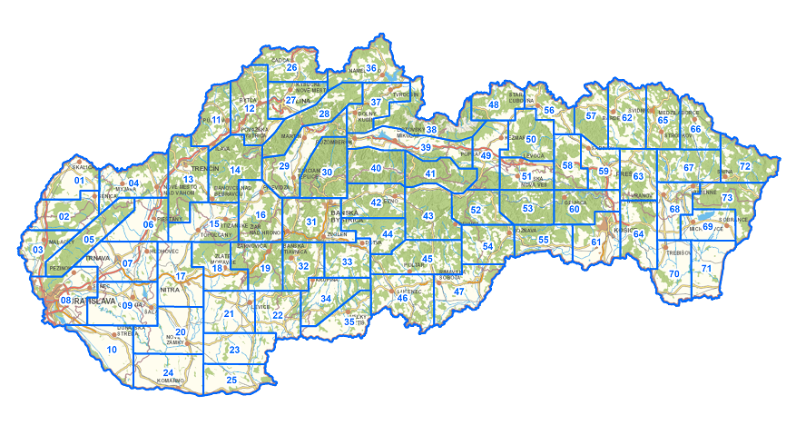 Prehľad lokalít LLS 2. cyklus